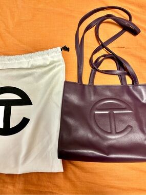 Telfar Medium Eggplant Shopping Tote